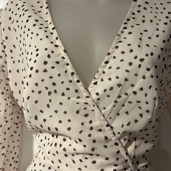B&W Polka Dot Stylish dress - Picture 5 of 8